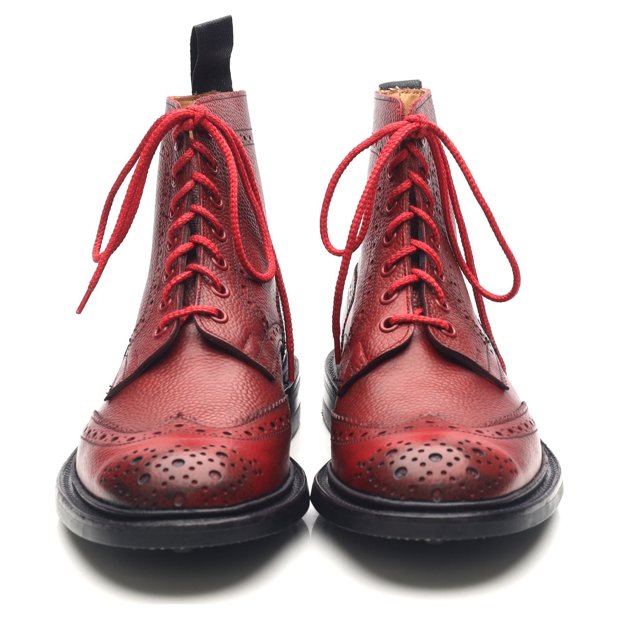 Tricker’s  Brogue boot Lollipop Red UK8 Stow' Red Leather Brogue Boots UK 6.5 - Abbot's Shoes