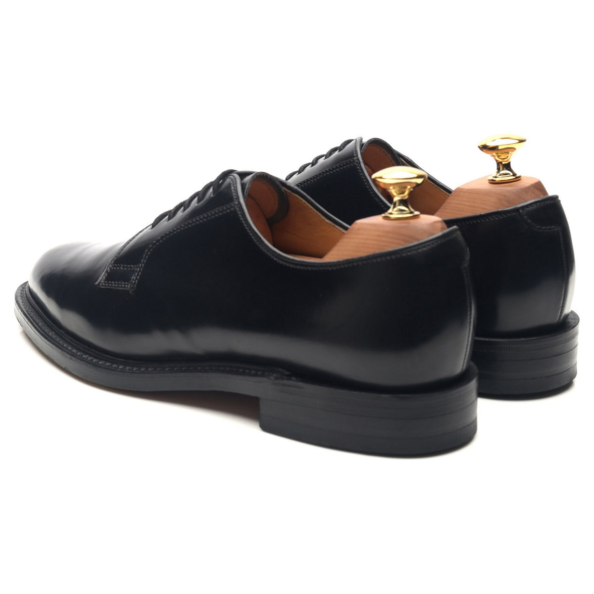 &#39;771&#39; Black Leather Derby UK 6 EX