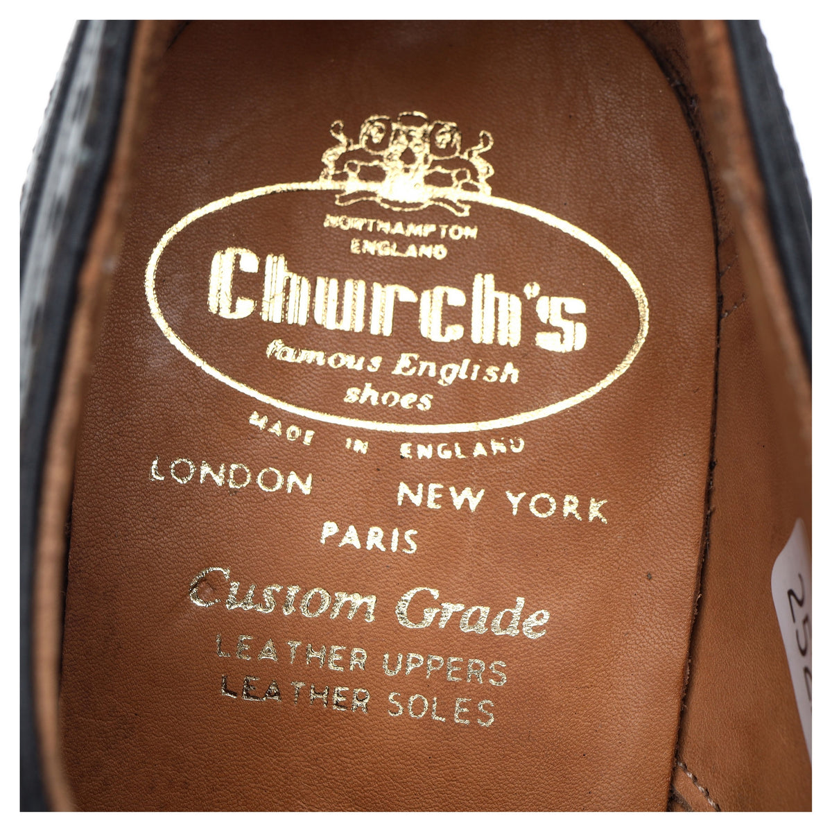 &#39;Ascot&#39; Black Leather Brogues UK 6.5 F