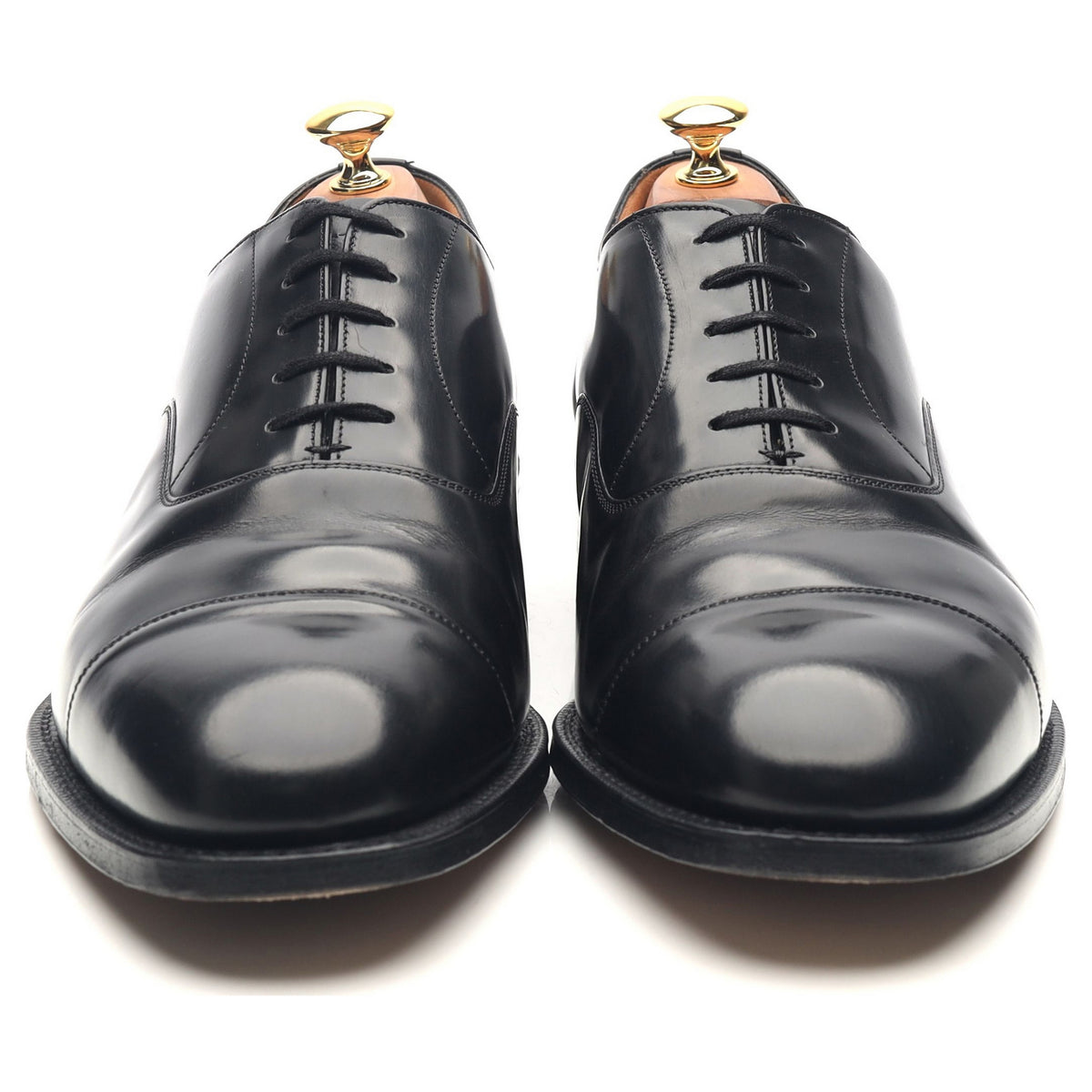 Balmoral' Black Leather Oxford UK 10.5 G - Abbot's Shoes Balmoral' Black Leather Oxford UK 10.5 G - Abbot's Shoes