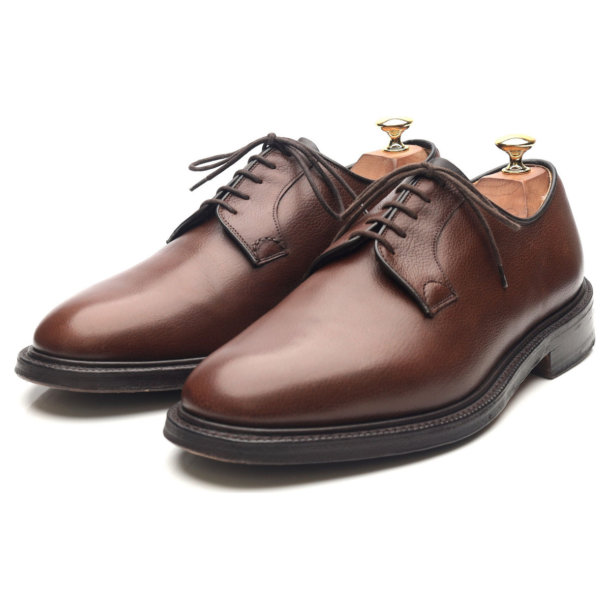&#39;Humber&#39; Brown Leather Derby UK 9 F