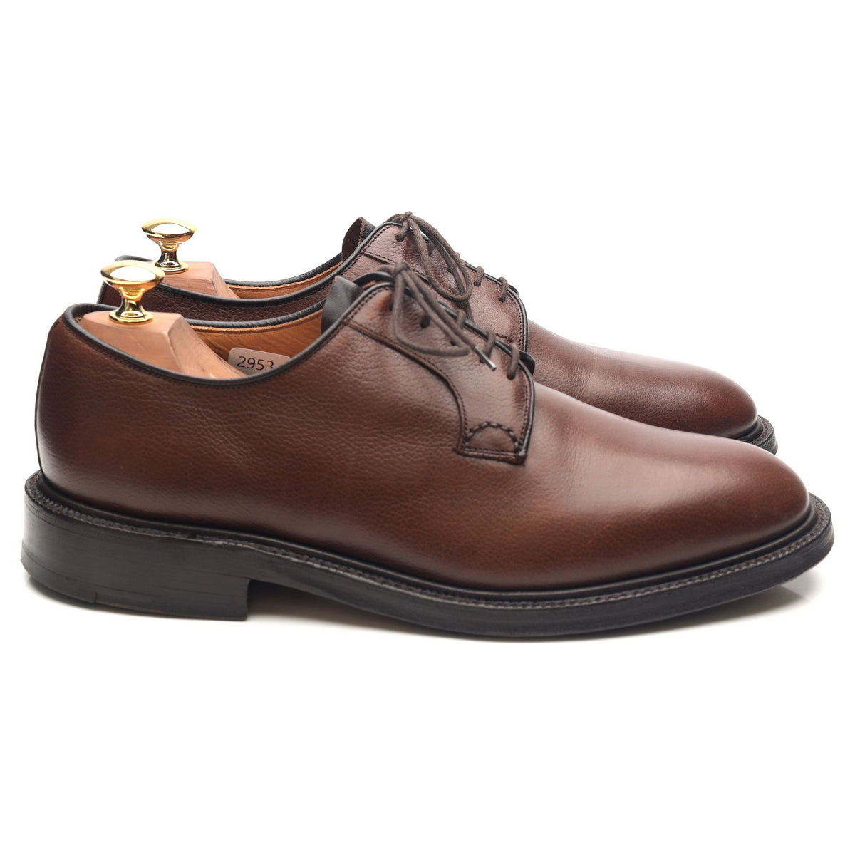 &#39;Humber&#39; Brown Leather Derby UK 9 F