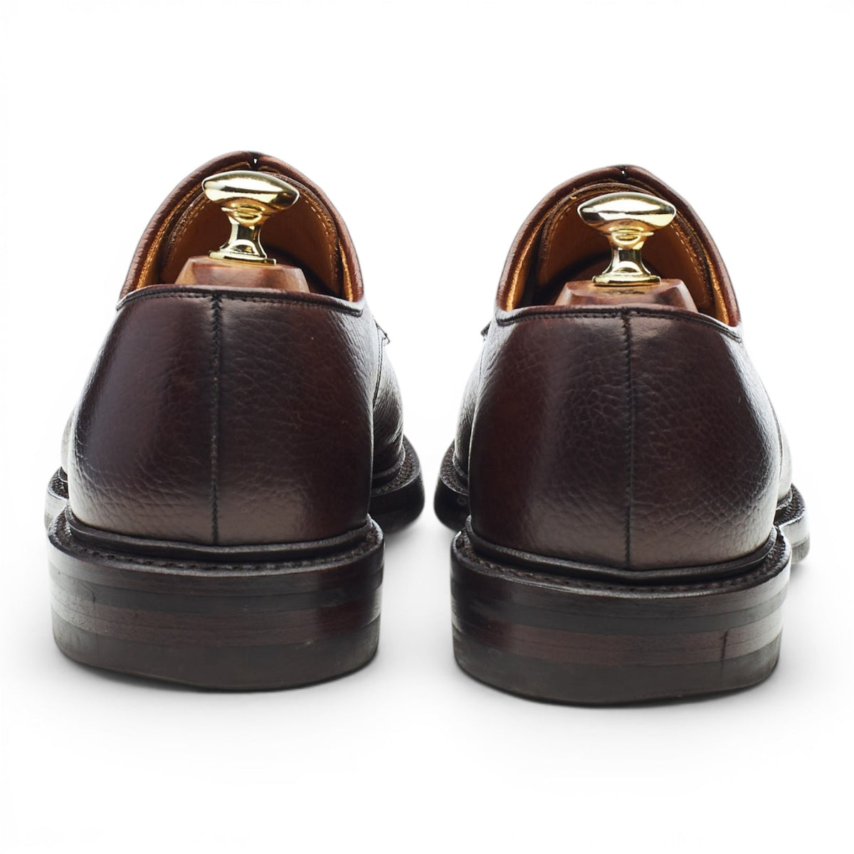 'Ashdown' Dark Brown Grain Leather Derby UK 7.5 E