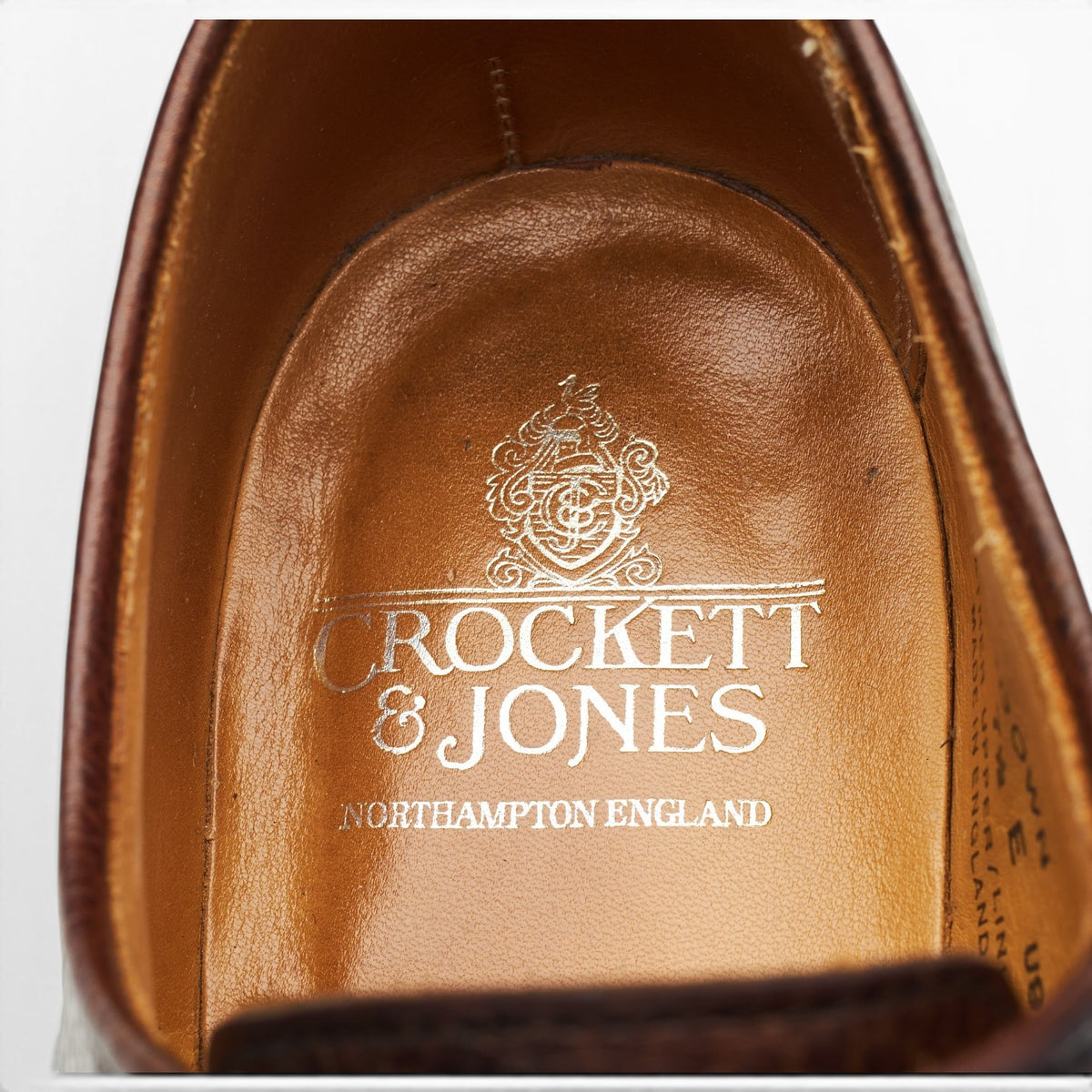 'Ashdown' Dark Brown Grain Leather Derby UK 7.5 E