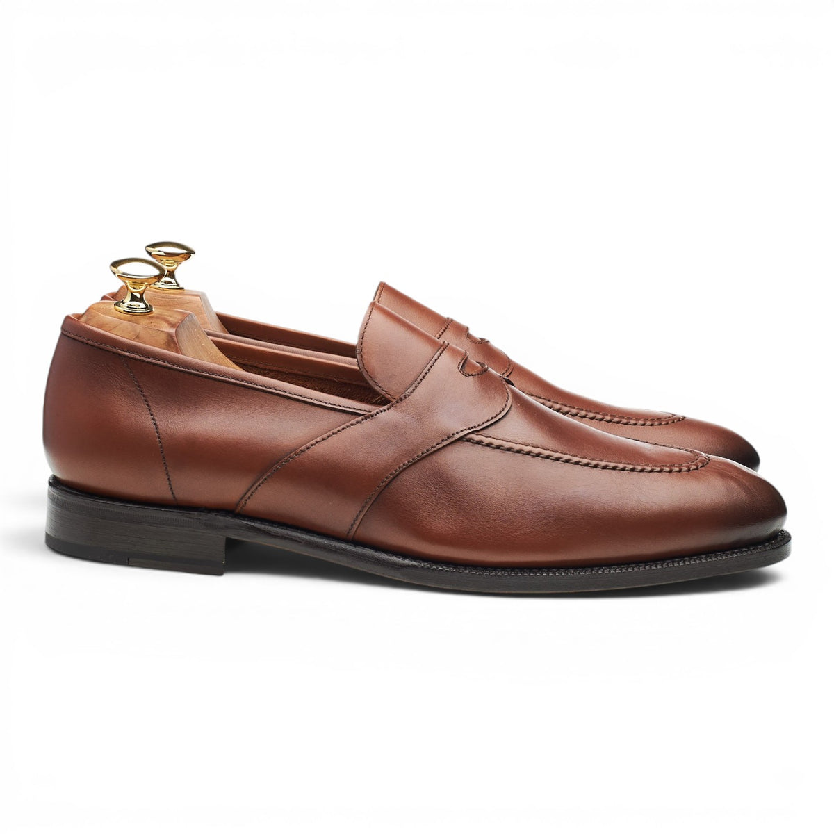 'Thomas' Brown Leather Loafers UK 10.5