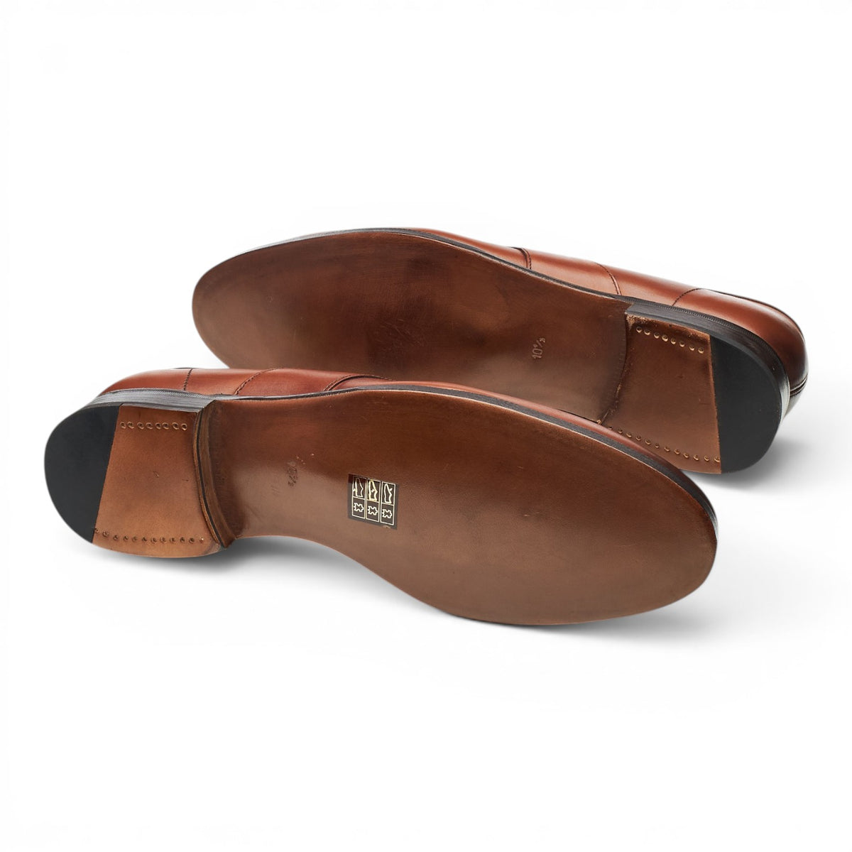 'Thomas' Brown Leather Loafers UK 10.5