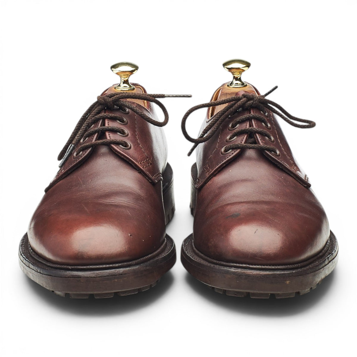 '804' Dark Brown Leather Derby UK 7.5