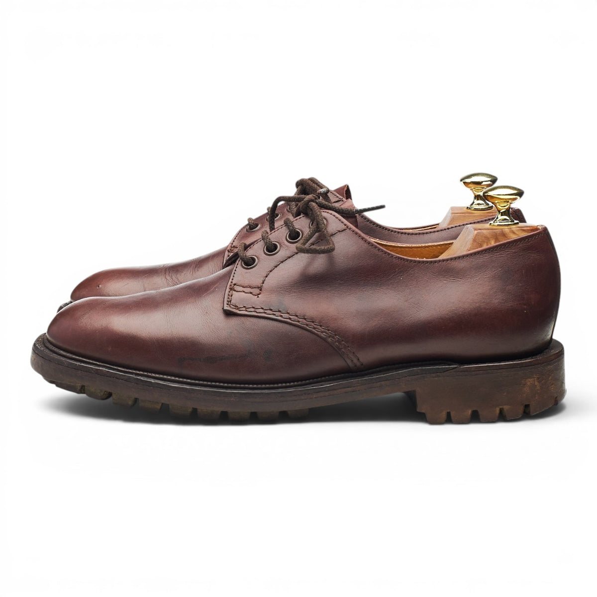'804' Dark Brown Leather Derby UK 7.5