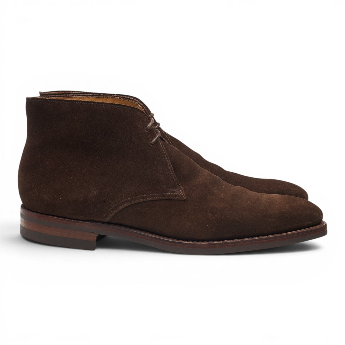'Tetbury' Dark Brown Suede Chukka Boots UK 9 E
