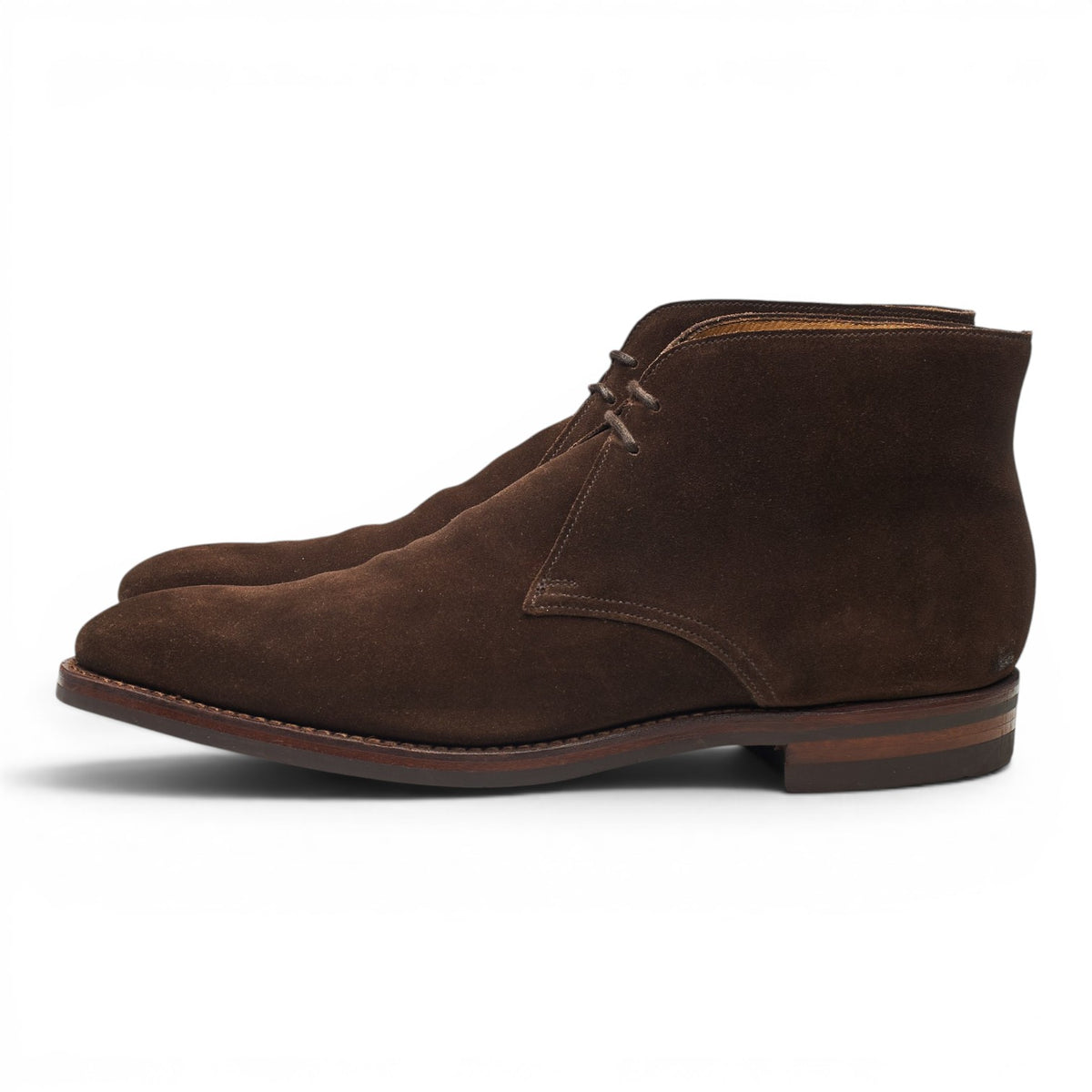 'Tetbury' Dark Brown Suede Chukka Boots UK 9 E