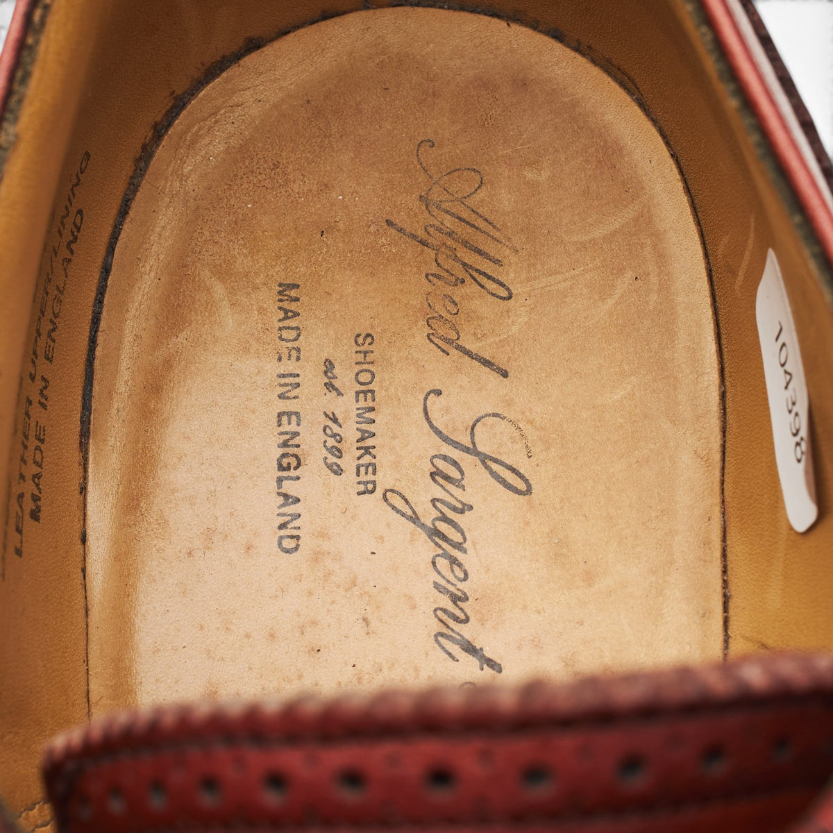'Stirling' Tan Brown Leather Derby Brogues UK 7.5