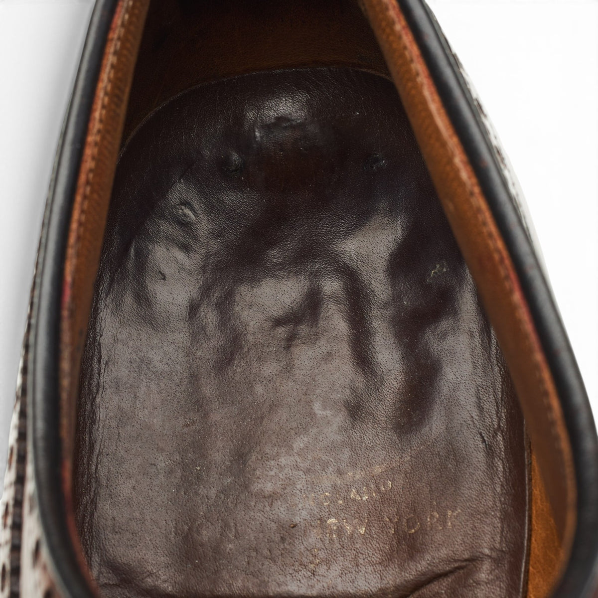 'Grafton' Tan Brown Leather Derby Brogues UK 10 F