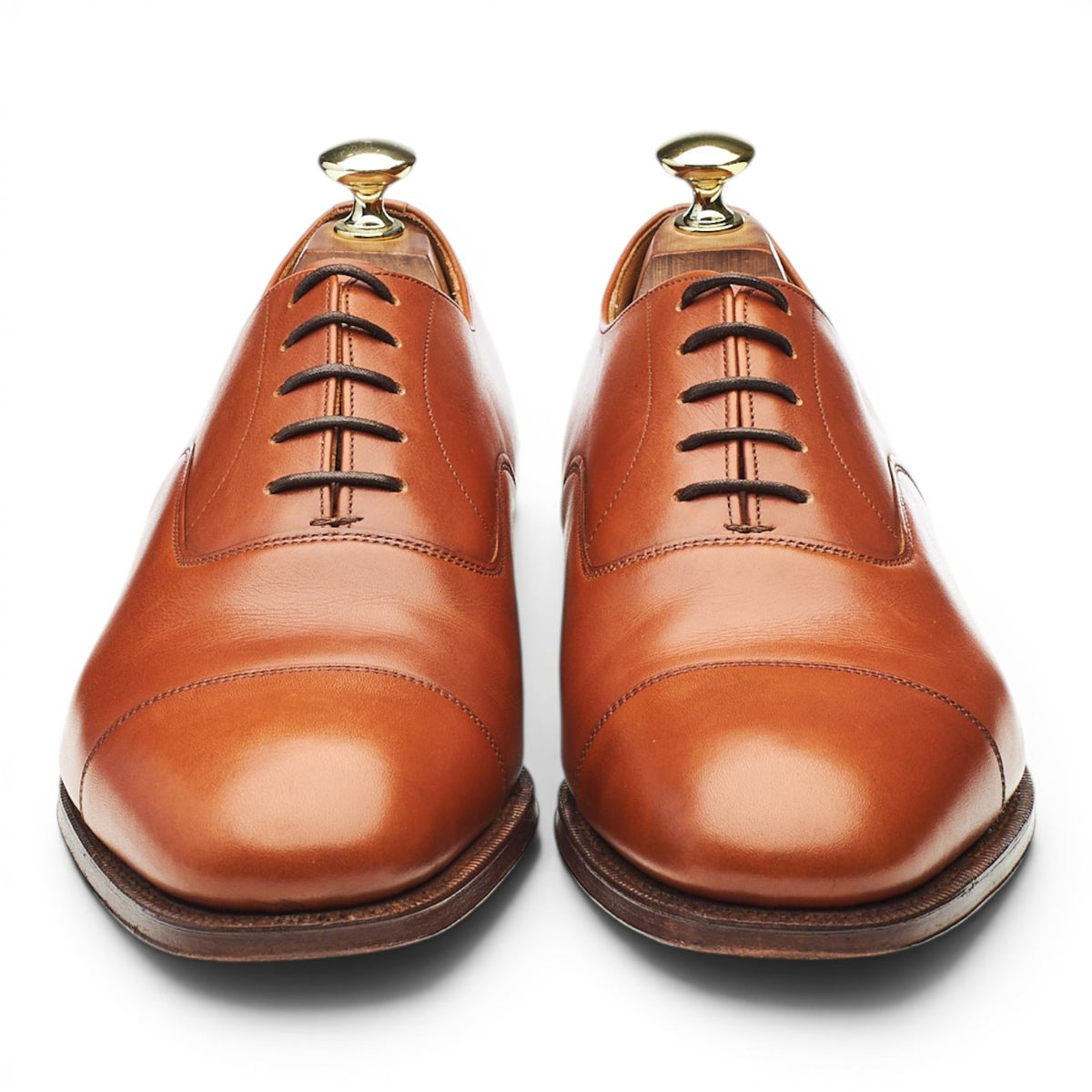 'Consul' Tan Brown Leather Oxford UK 7.5 F