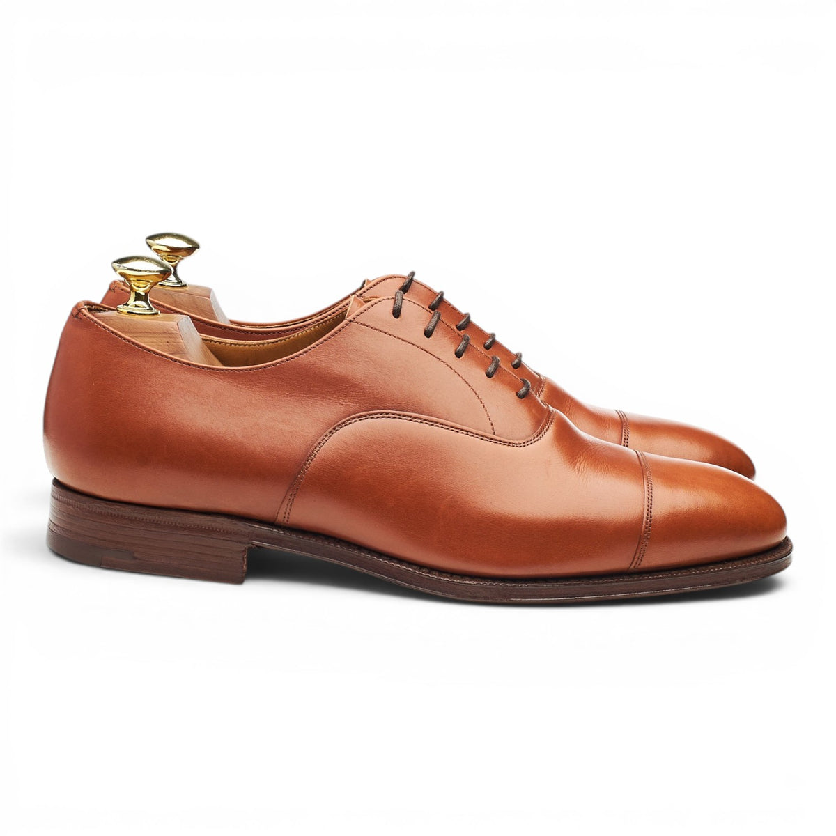 'Consul' Tan Brown Leather Oxford UK 7.5 F