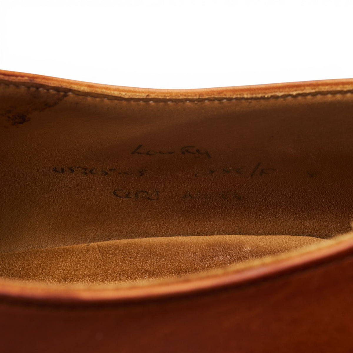 'Lowry' Tan Brown Leather Oxford Brogues UK 8 F