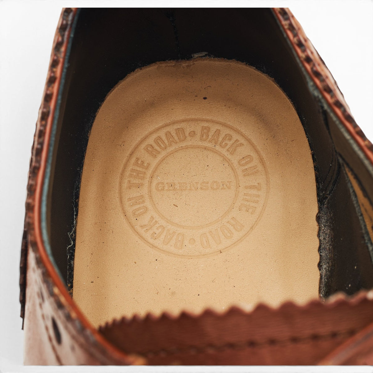 'Archie' Triple Welt Tan Brown Leather Derby Brogues UK 8.5 G