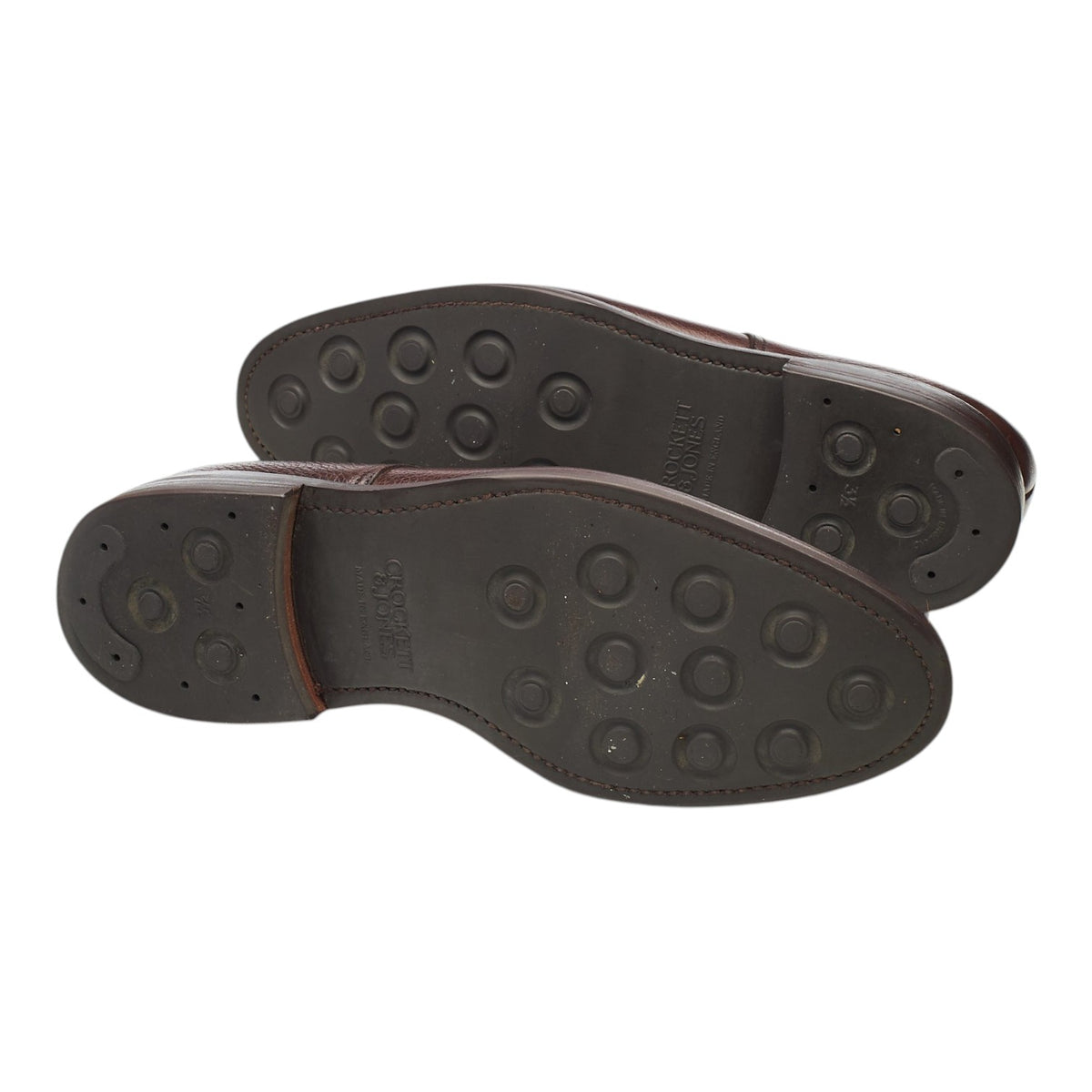'Ashdown' Dark Brown Grain Leather Derby UK 9 E