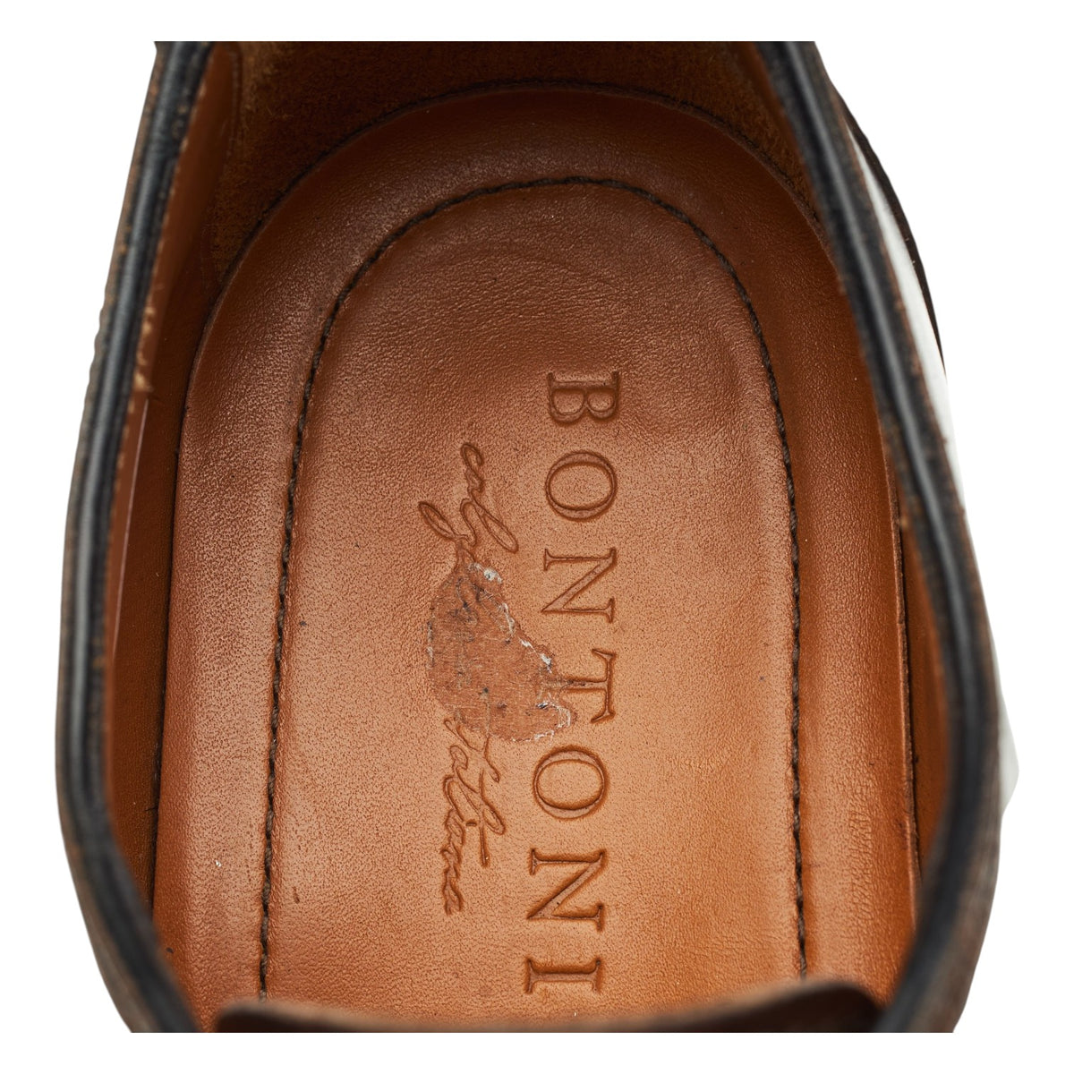 Dark Brown Museum Leather Double Monk Strap UK 8.5 EU 42.5