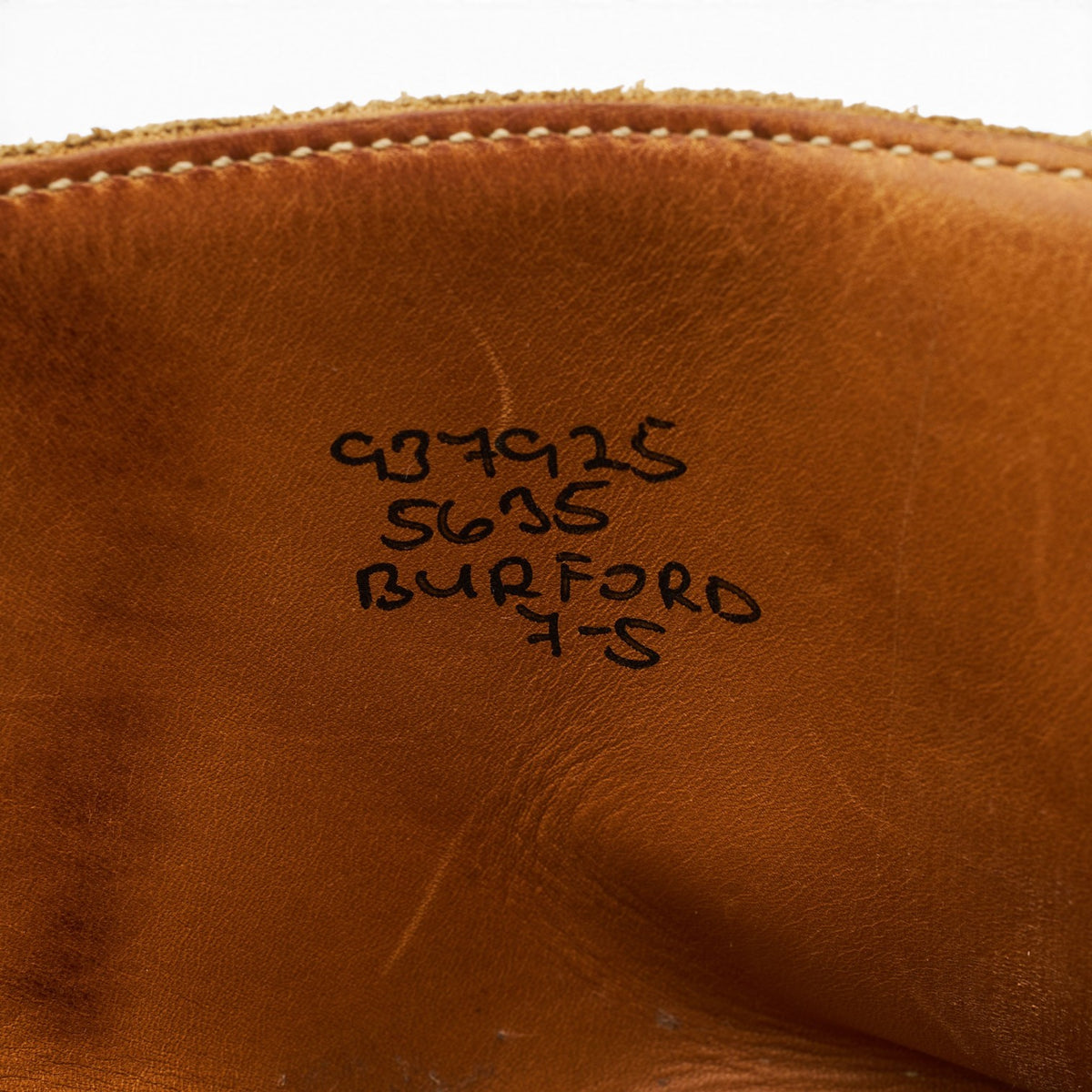 'Burford' Brown Waxed Suede Boots UK 7