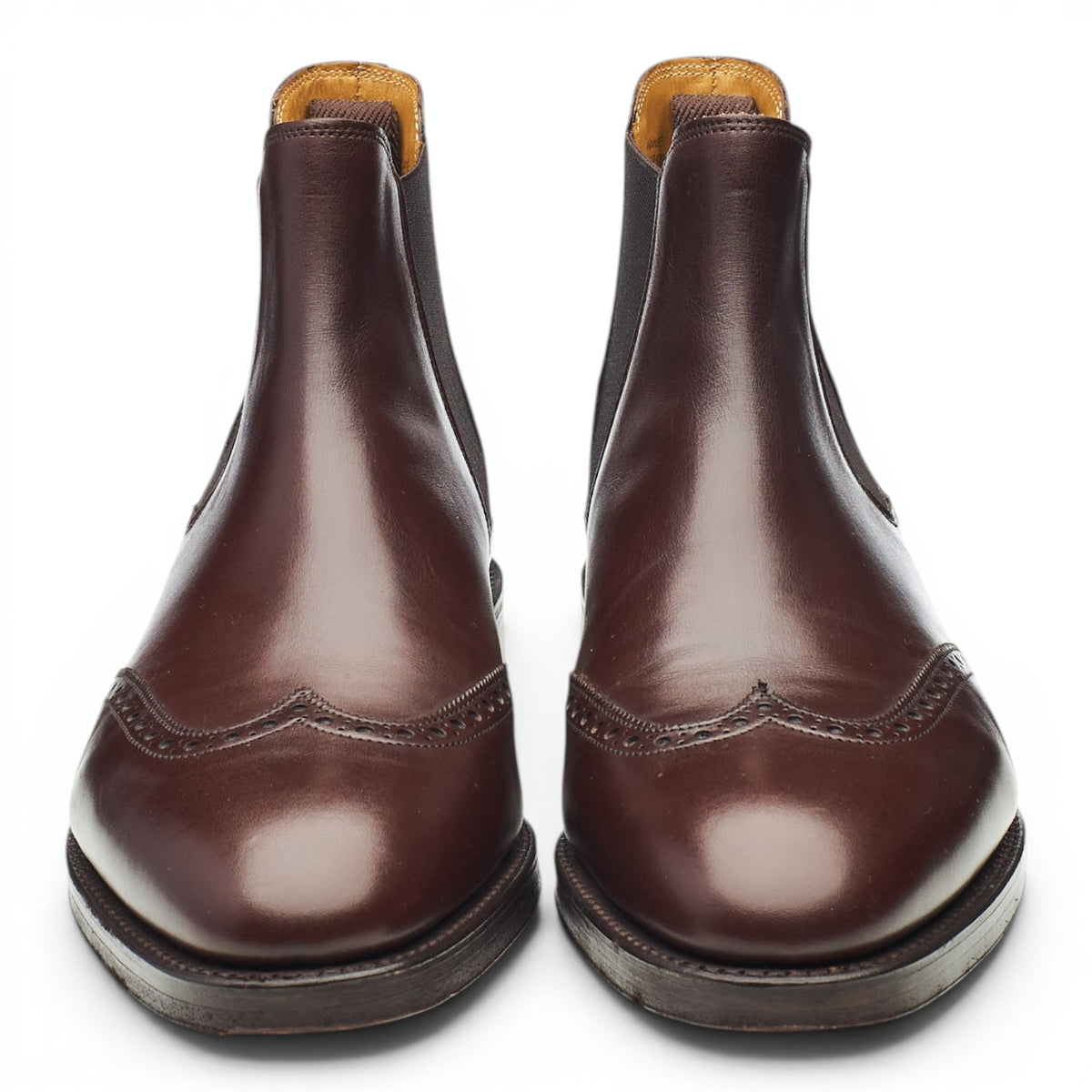 'Carne' Brown Leather Chelsea Boots UK 8 E