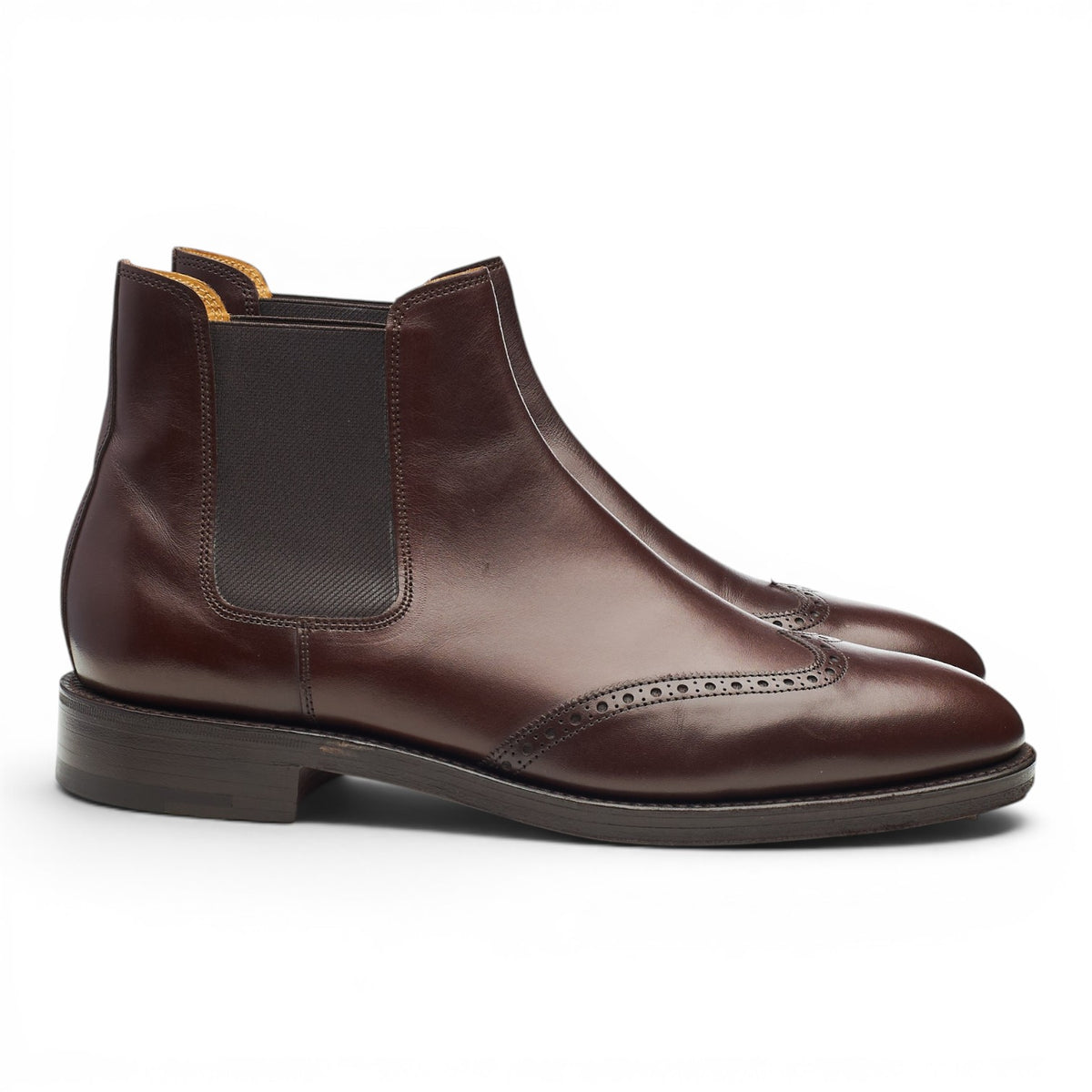 'Carne' Brown Leather Chelsea Boots UK 8 E