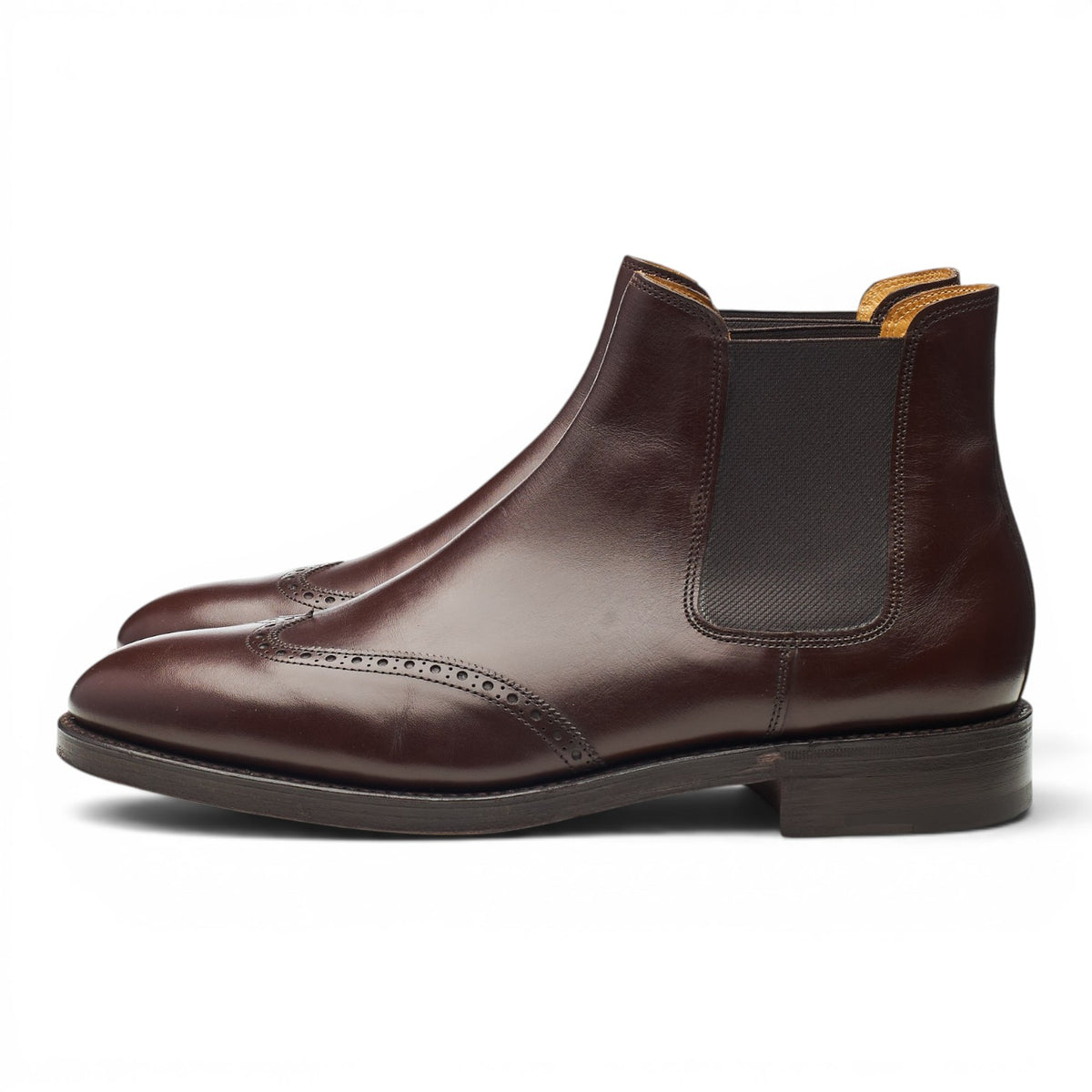 'Carne' Brown Leather Chelsea Boots UK 8 E