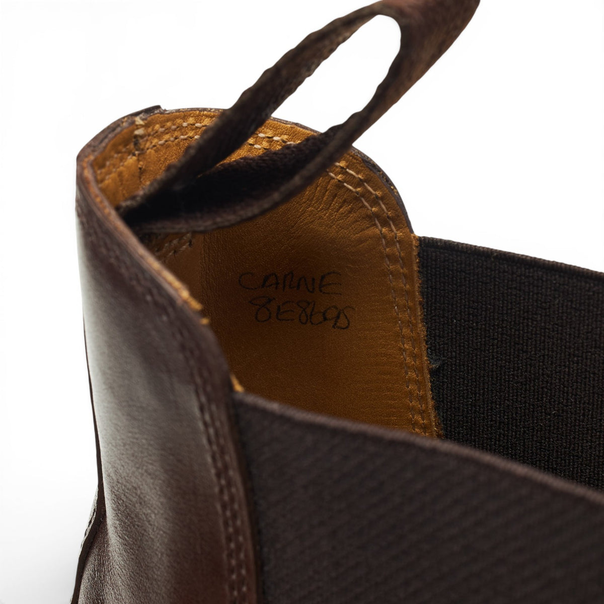 'Carne' Brown Leather Chelsea Boots UK 8 E