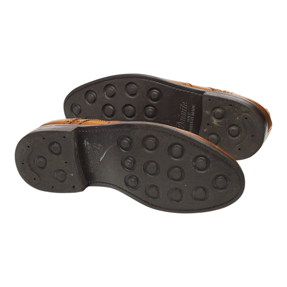 '4170' Tan Brown Grain Leather Derby Brogues UK 8