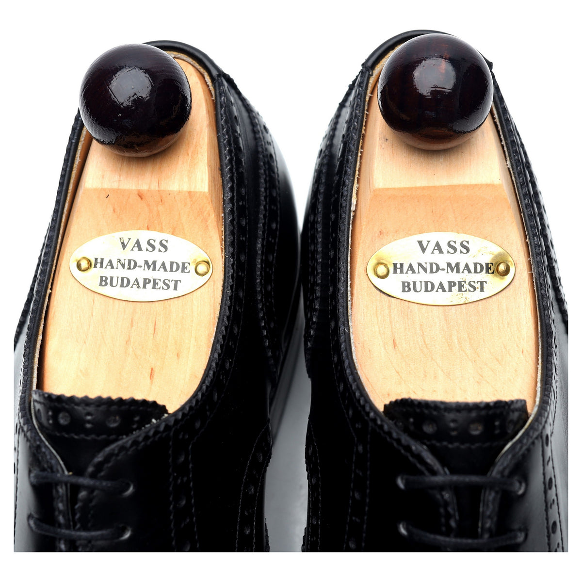 &#39;Budapest&#39; Black Leather Derby Brogues UK 7 EU 41