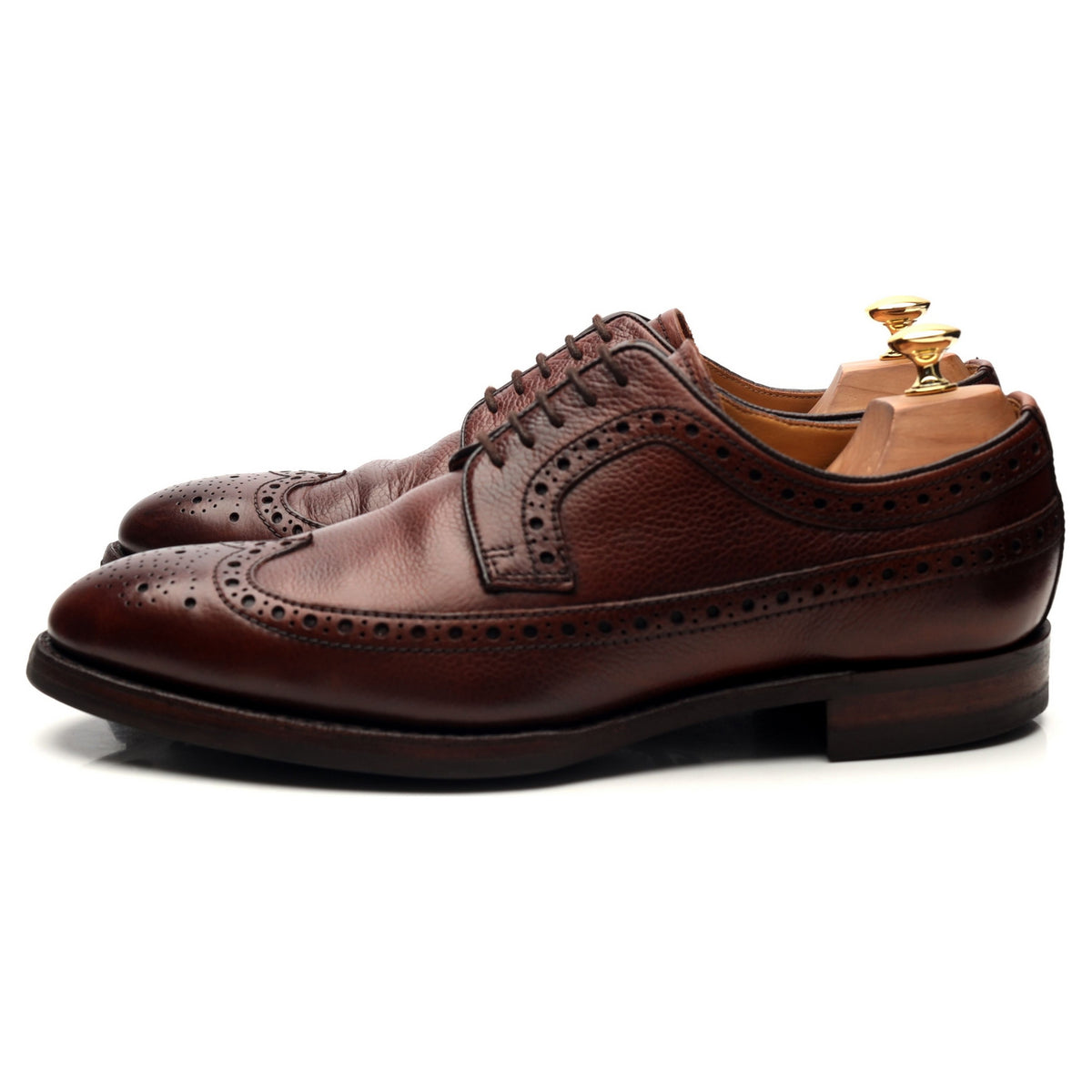 &#39;Calvay&#39; Burgundy Leather Derby Brogues 9.5 F