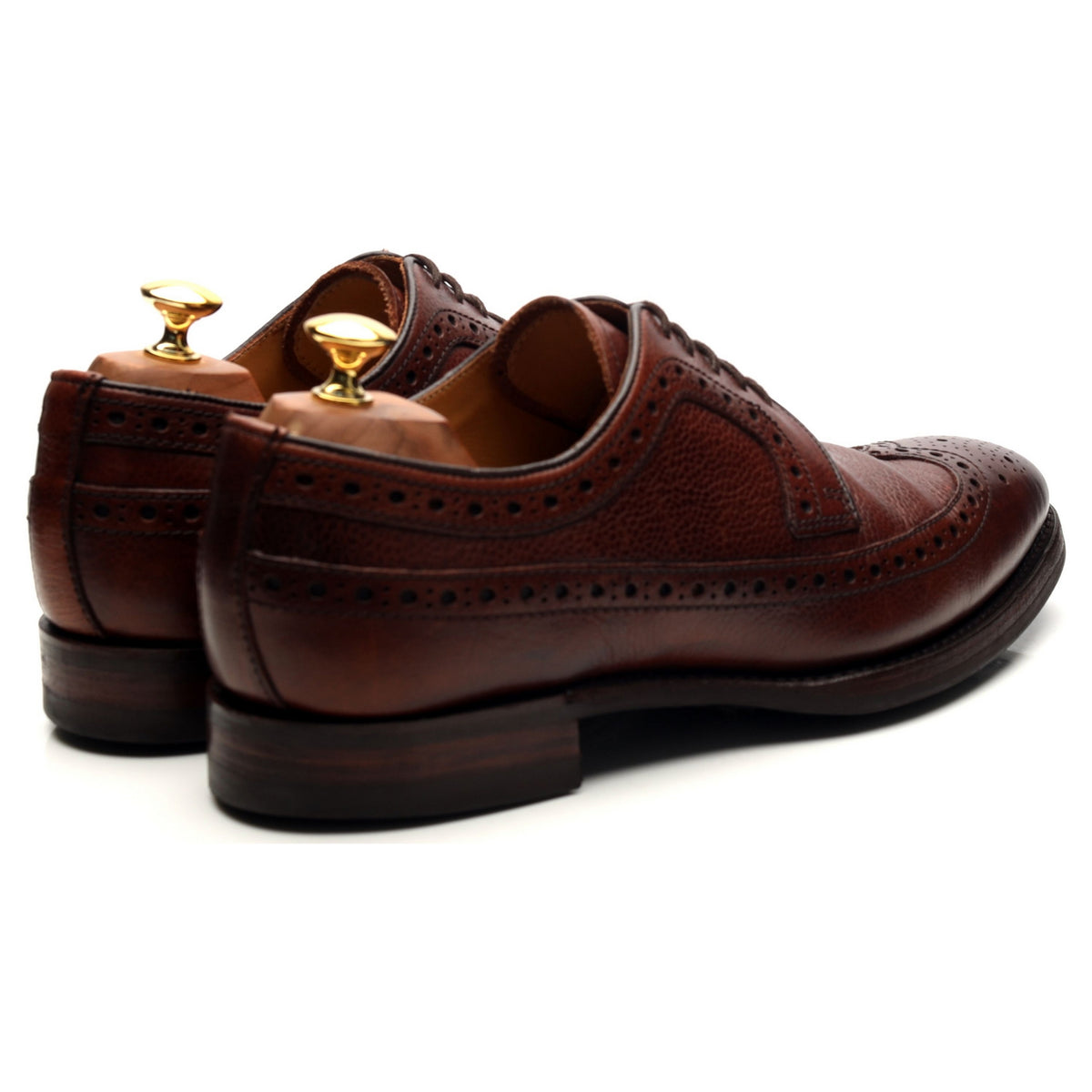 &#39;Calvay&#39; Burgundy Leather Derby Brogues 9.5 F