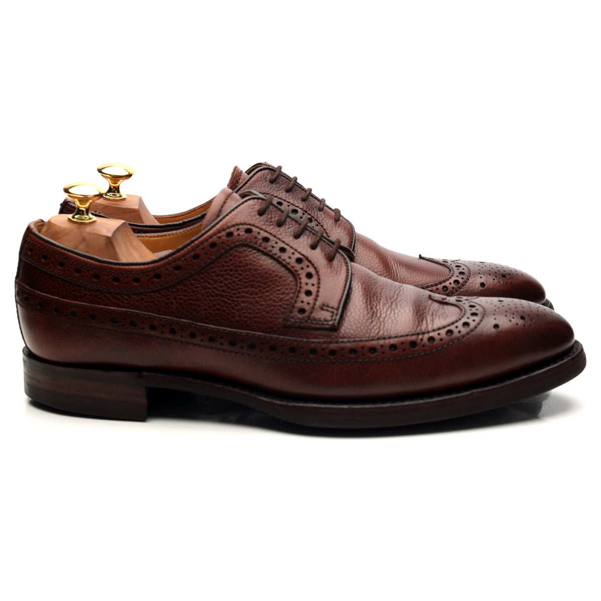 &#39;Calvay&#39; Burgundy Leather Derby Brogues 9.5 F