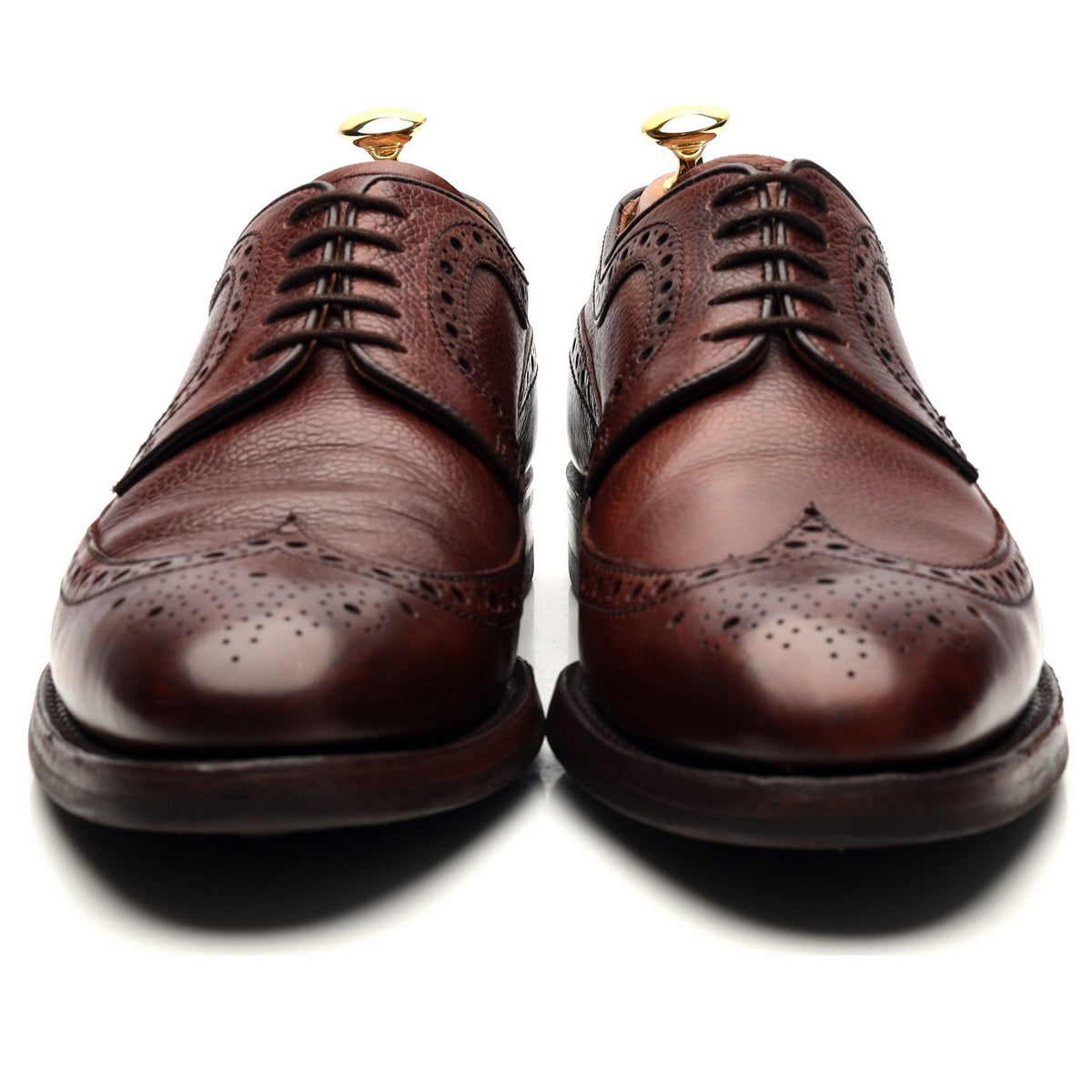 &#39;Calvay&#39; Burgundy Leather Derby Brogues 9.5 F