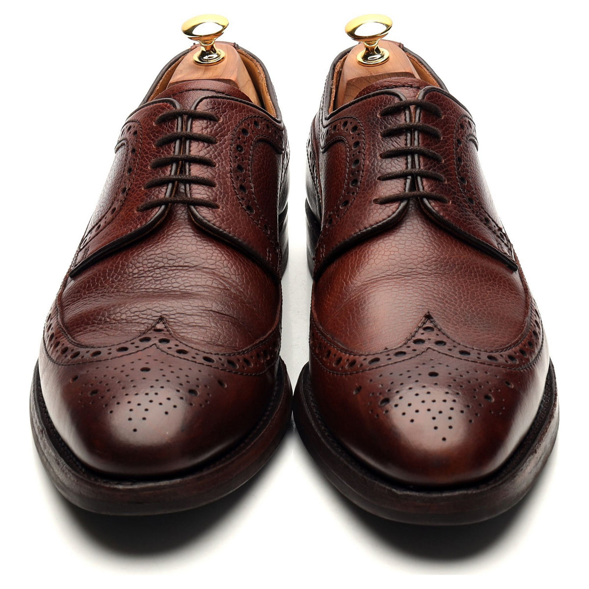 &#39;Calvay&#39; Burgundy Leather Derby Brogues 9.5 F