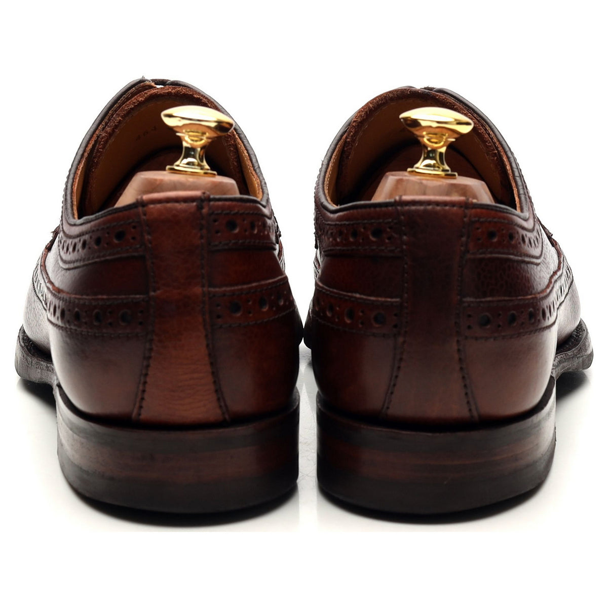 &#39;Calvay&#39; Burgundy Leather Derby Brogues 9.5 F