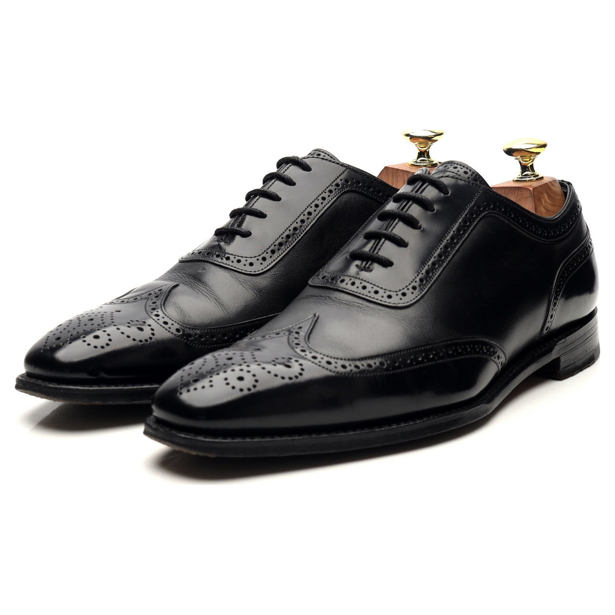 M&amp;S Black Leather Oxford Brogues UK 7 F