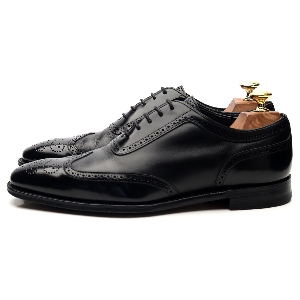 M&amp;S Black Leather Oxford Brogues UK 7 F