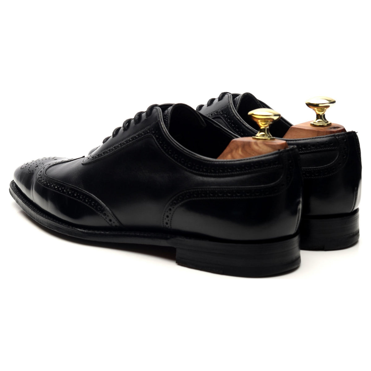 M&amp;S Black Leather Oxford Brogues UK 7 F