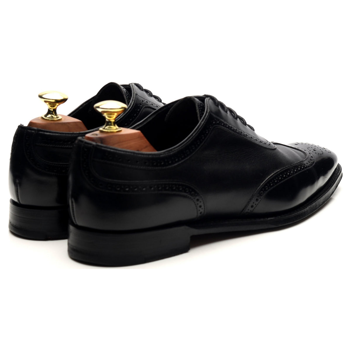 M&amp;S Black Leather Oxford Brogues UK 7 F