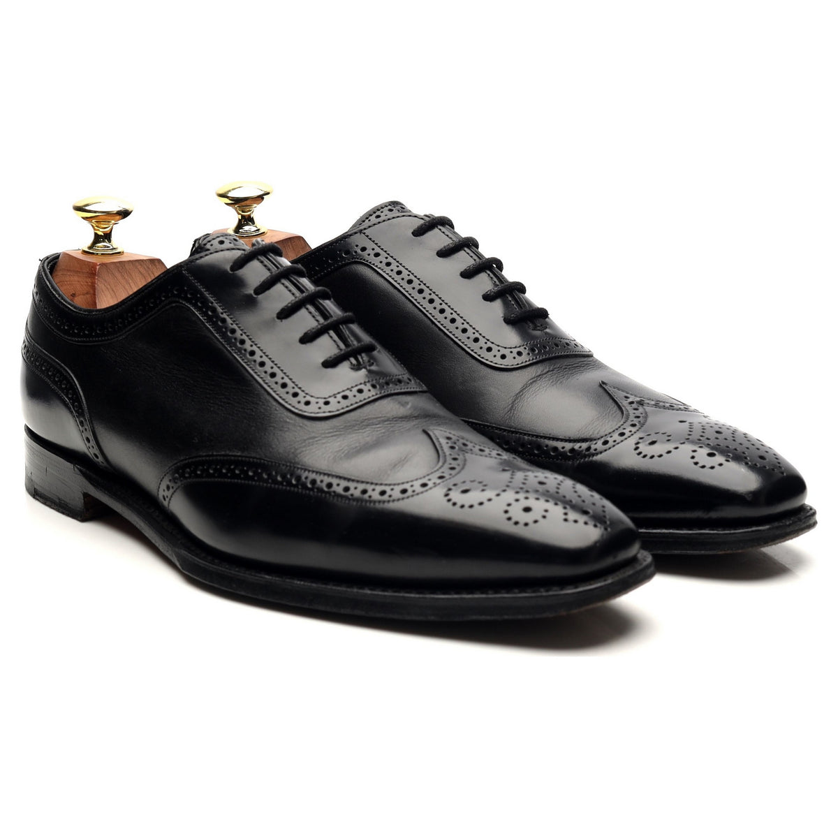 M&amp;S Black Leather Oxford Brogues UK 7 F