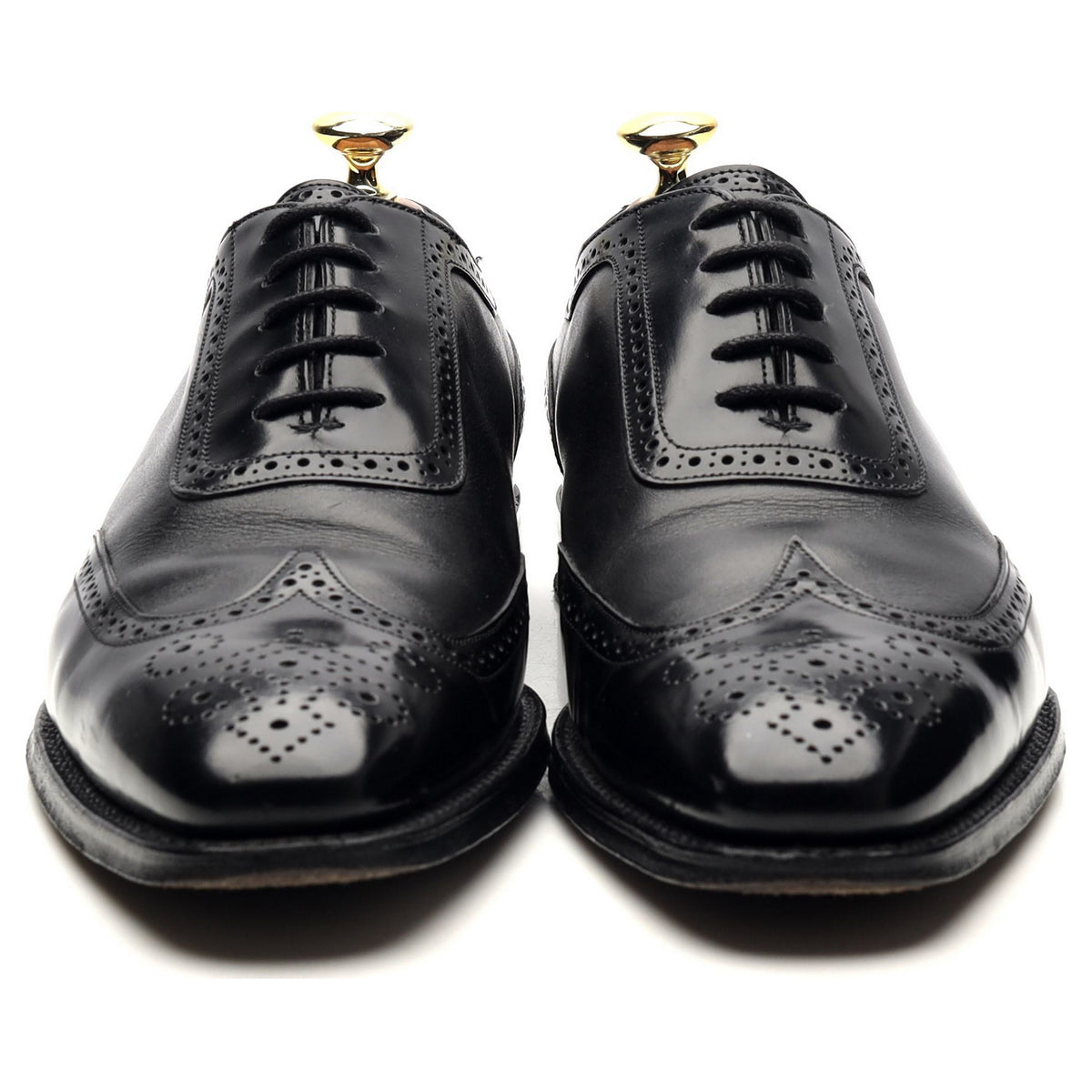 M&amp;S Black Leather Oxford Brogues UK 7 F