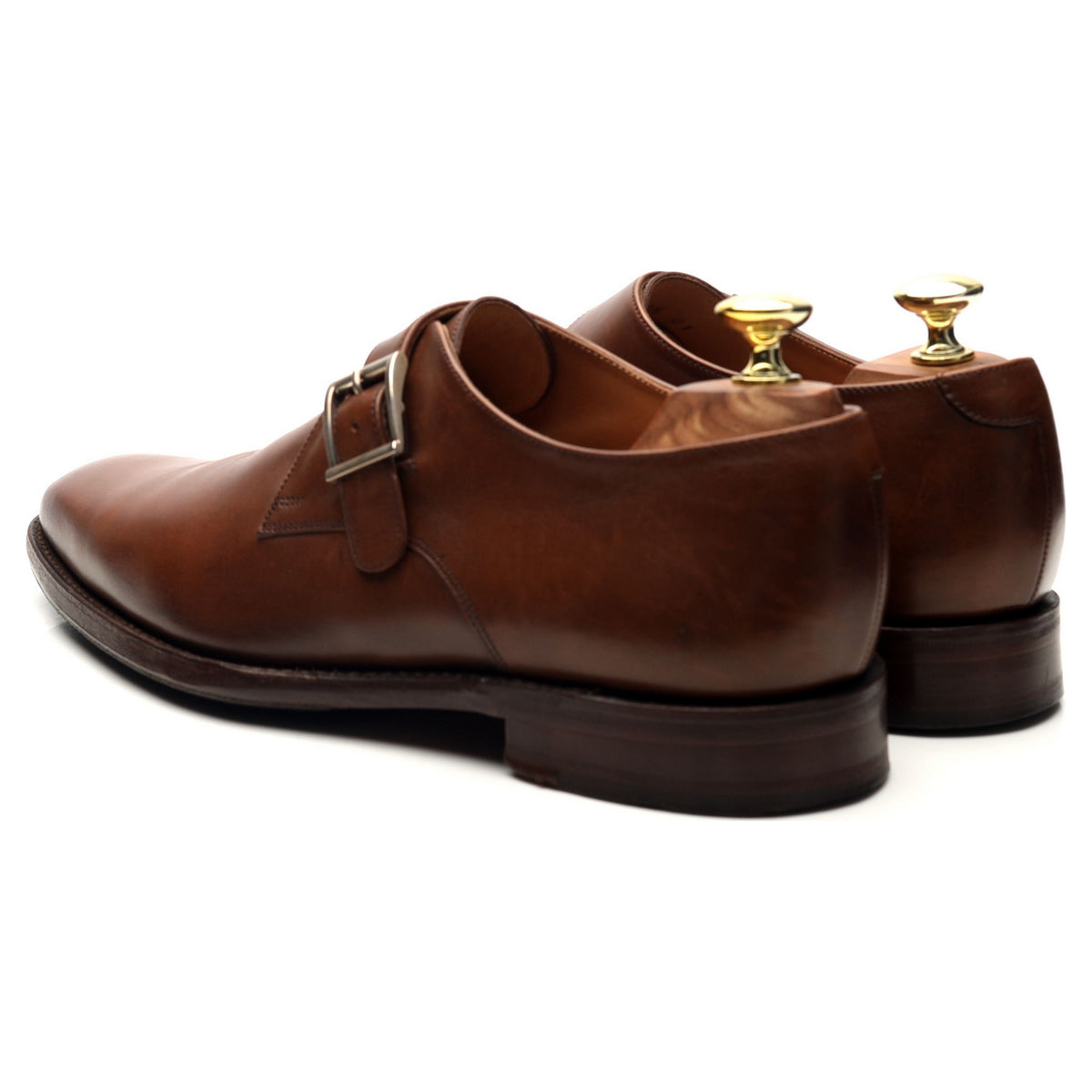 1880 &#39;Medway&#39; Brown Leather Monk Strap UK 6.5 F