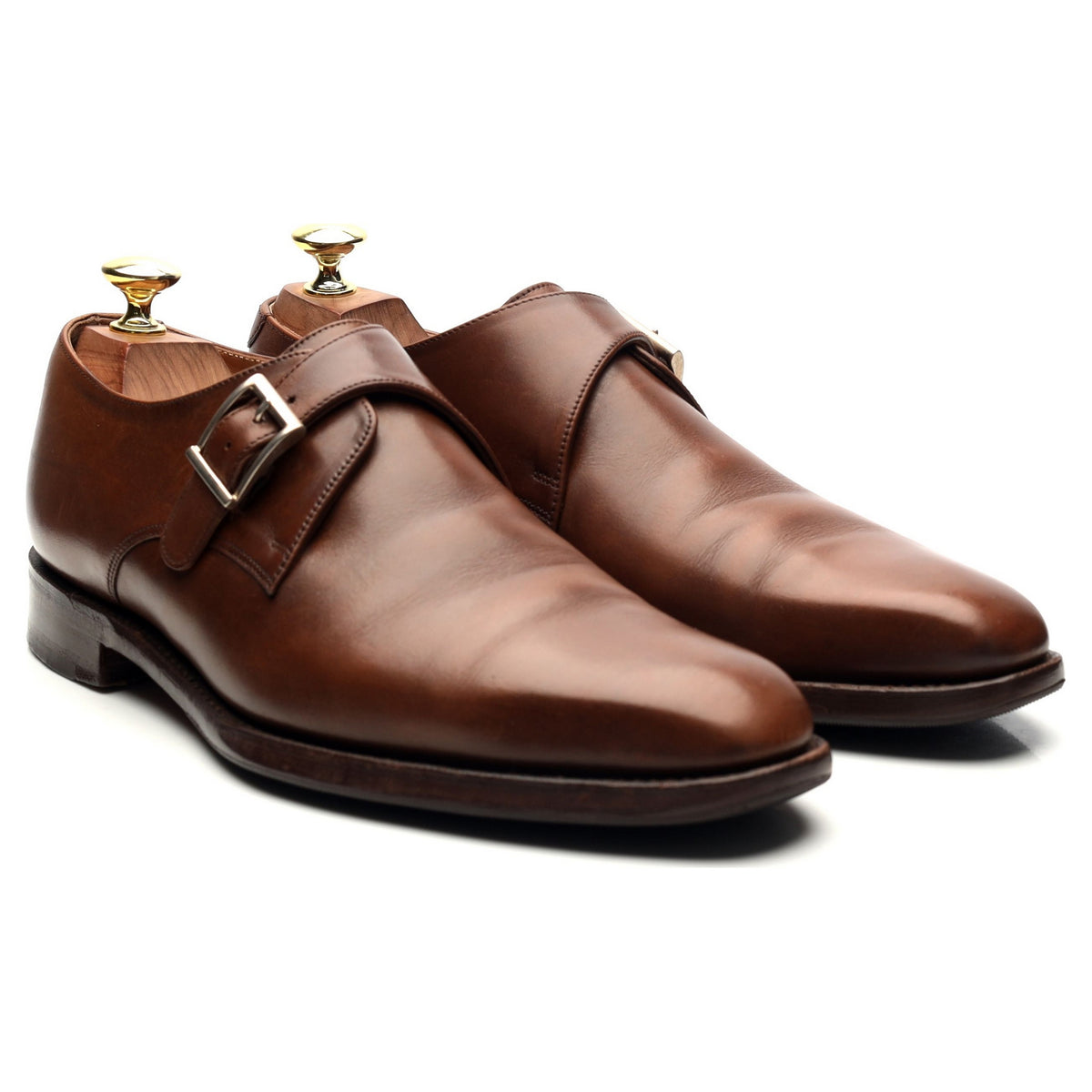 1880 &#39;Medway&#39; Brown Leather Monk Strap UK 6.5 F