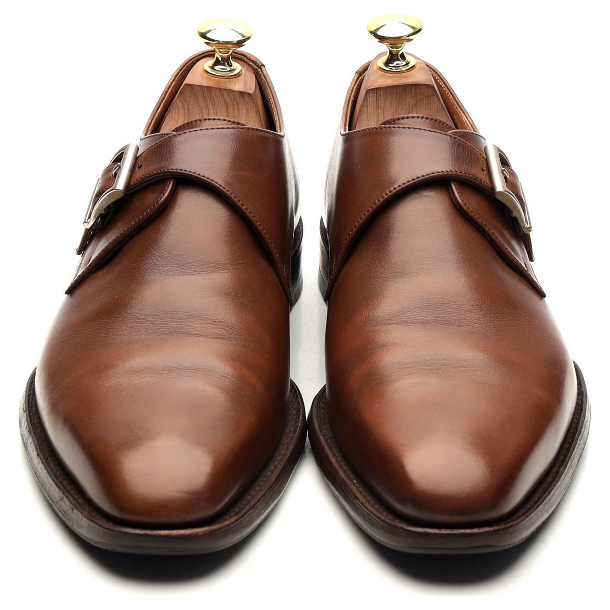 1880 &#39;Medway&#39; Brown Leather Monk Strap UK 6.5 F