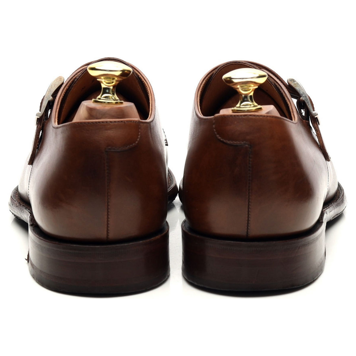 1880 &#39;Medway&#39; Brown Leather Monk Strap UK 6.5 F