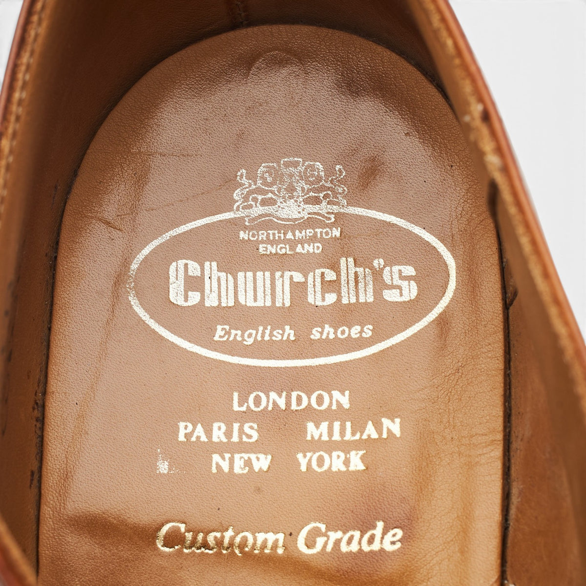'Canberra' Tan Brown Leather Oxford UK 8.5 F