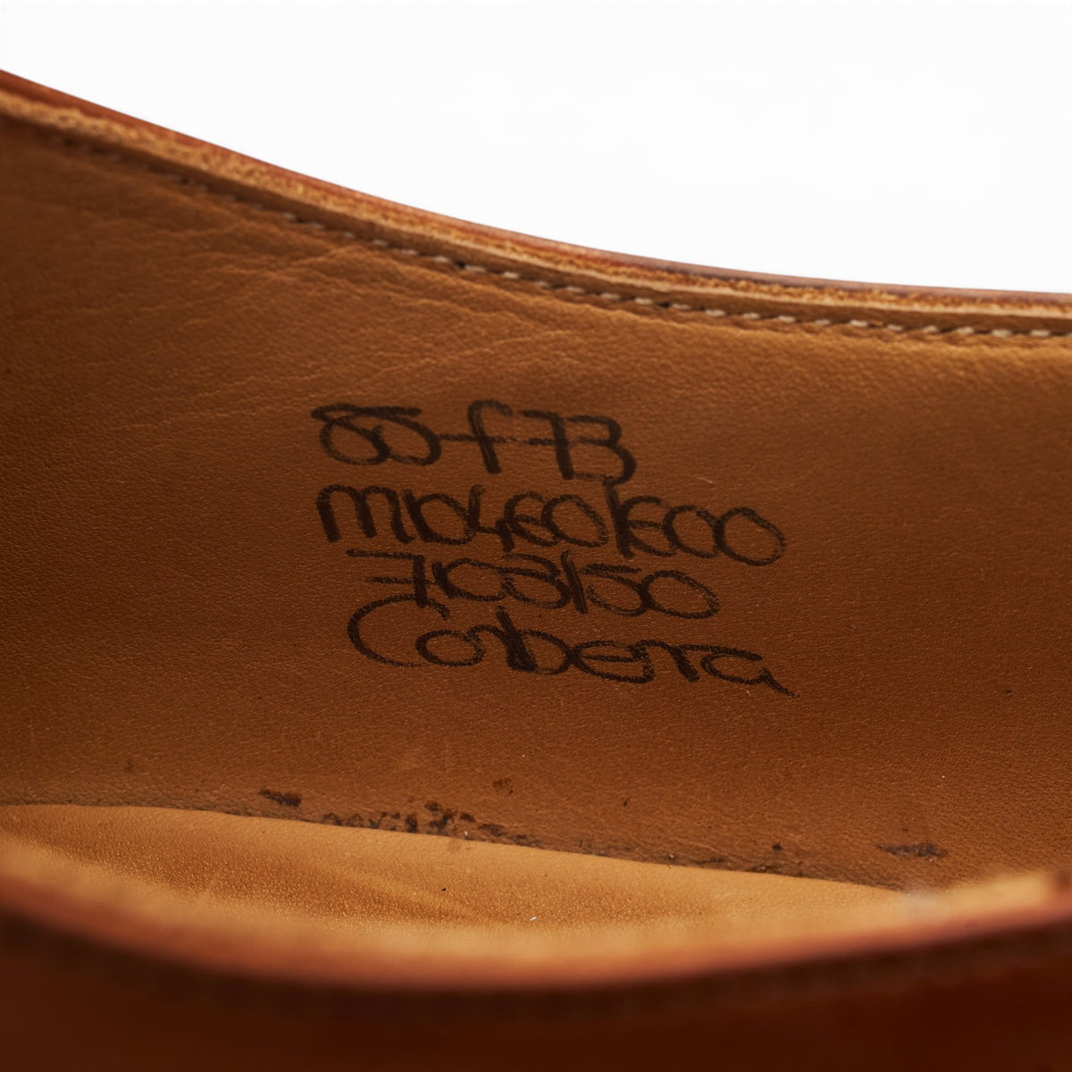 'Canberra' Tan Brown Leather Oxford UK 8.5 F