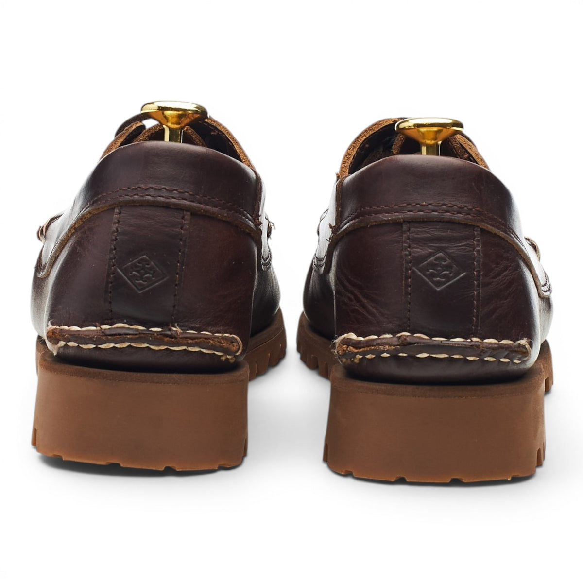 'Maliseet' Dark Brown Leather Boat Shoes Derby UK 8.5 US 10.5 M