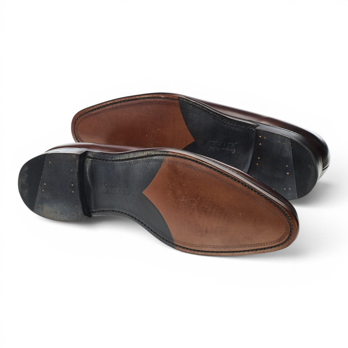 1880 'Wholebury' Dark Brown Leather Wholecut Oxford UK 10 F