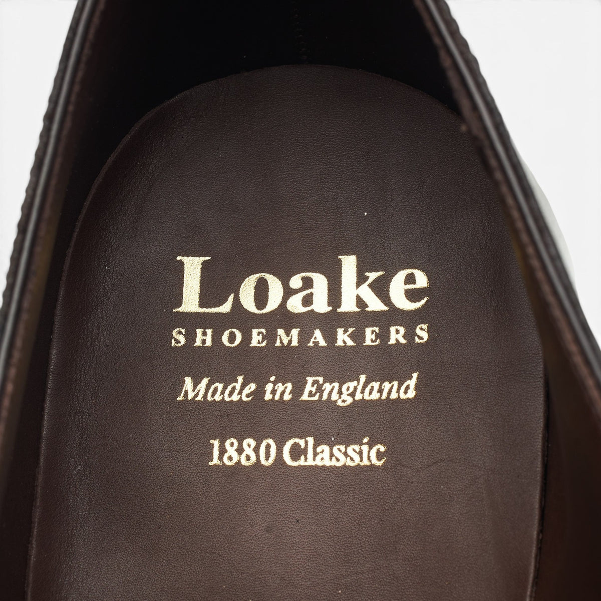 1880 'Wholebury' Dark Brown Leather Wholecut Oxford UK 10 F